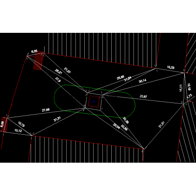 Triangulacion de una plaza