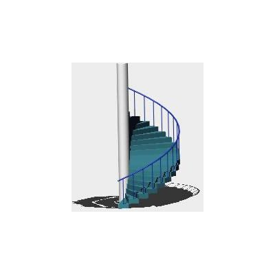 Escalera caracol 3d