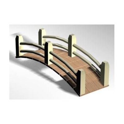 Puente de arroyo 3d
