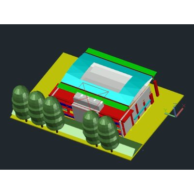 Centro Educativo Moderno 3D