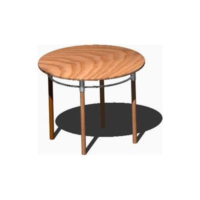 Round Table with a Modern Touch