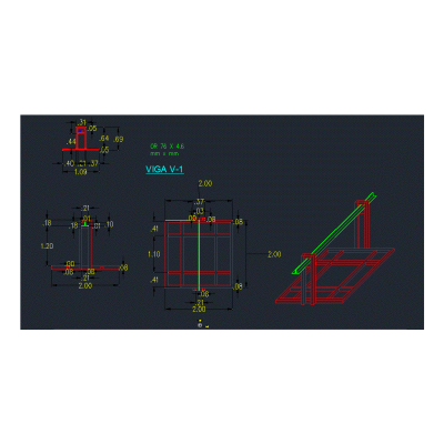 Detalles de estructura que sostiene el aire acondicionado de 1 fabrica