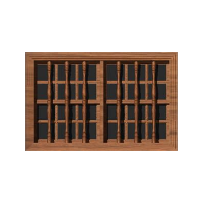 Ventana  3d con materiales aplicados