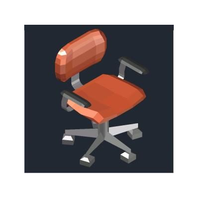 Silla de oficina 3d