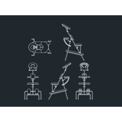 Metal shiatsu massage chair