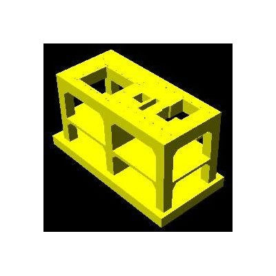 Estructura para Turbogenerador 3D