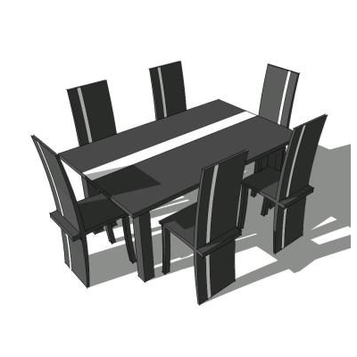 3d modern dining room
