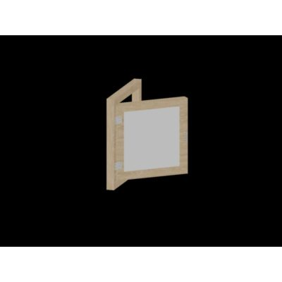 Ventana de madera 3d
