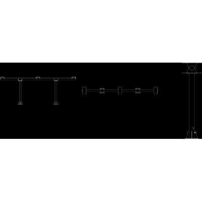 Block structures for substation equipment