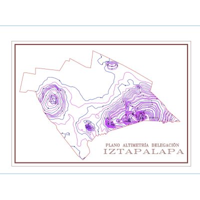 Plano Altimetrico de Iztapalapa