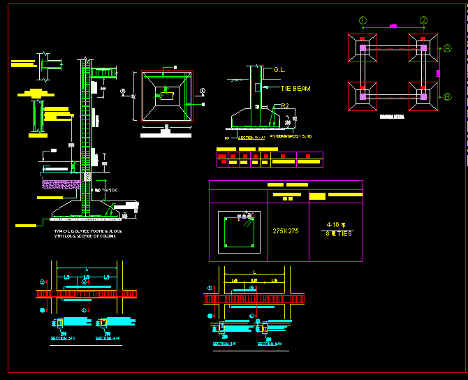 Fundacion De La Casa En DWG | Librería CAD