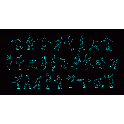 Las siluetas patinaje artistico
