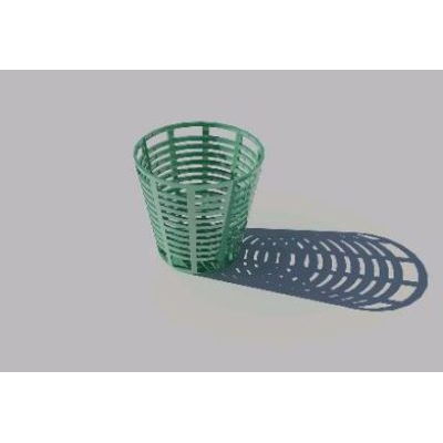 Cesta de basura 3d