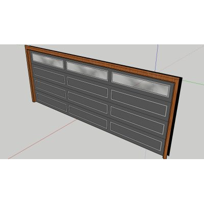 Portail moderne pour garage double