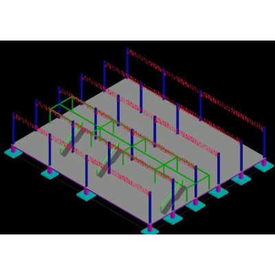 Galpon de Local Comercial Plantas y Modelado