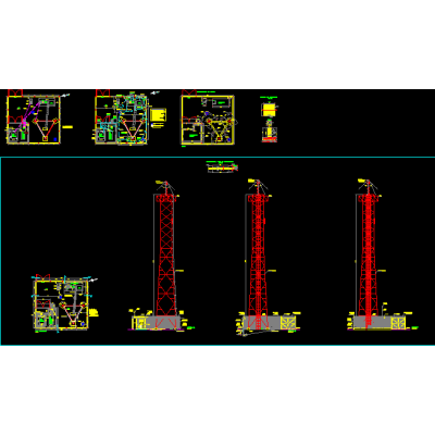 Torre autosoportada 24m tipo greenfield