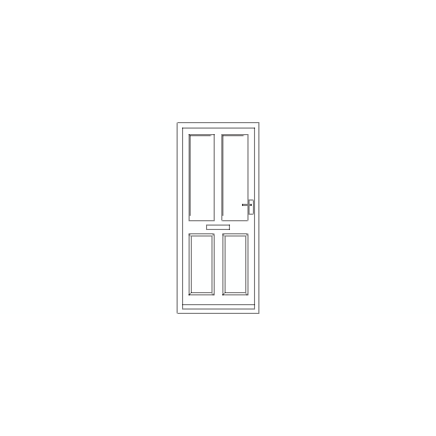 Puerta Principal En Alzado, Modelo 10