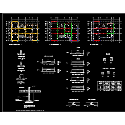 Single family house structural plans