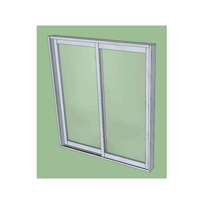 Ventana corrediza 3d