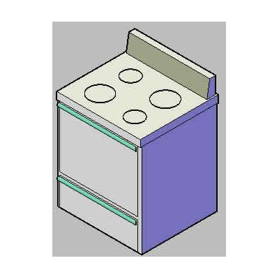 Estufa de Cocina 3D