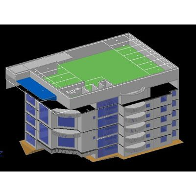 Edificio residencial 3d