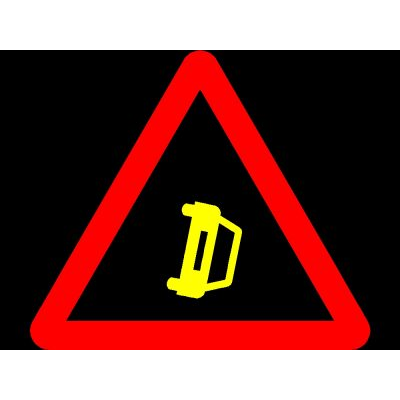 Senal de Precaucion por Vuelco