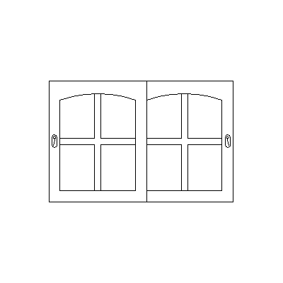 Ventana doble corrediza