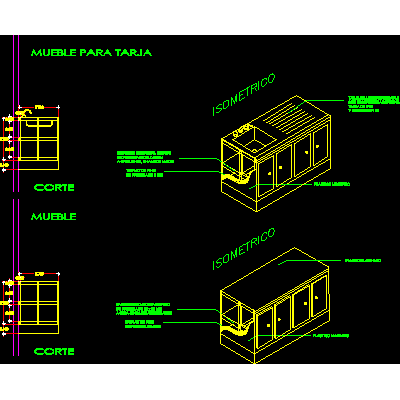 Mueble para tarja