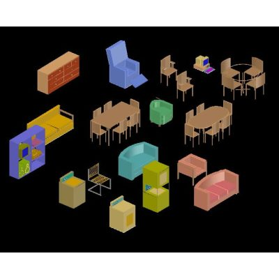 Muebles en  3d