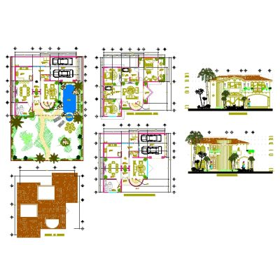 Vivienda unifamiliar de 2 niveles.