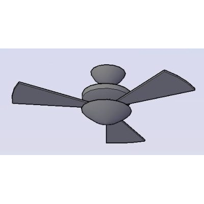 Ventilador de techo 3d