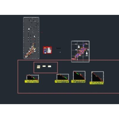 Carretera perfil longitudinal en autocad