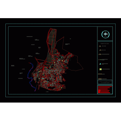 Plano Urbano de San Antonio de la Cal