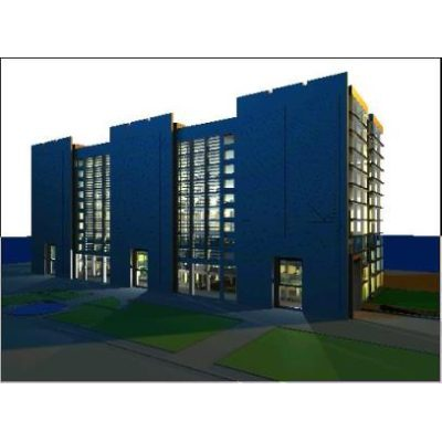 Oficinas 3d modelo