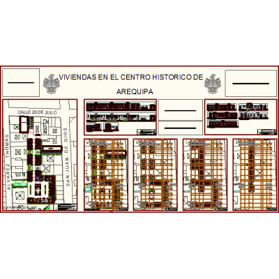 Conjunto residencial en el centro historico de arequipa