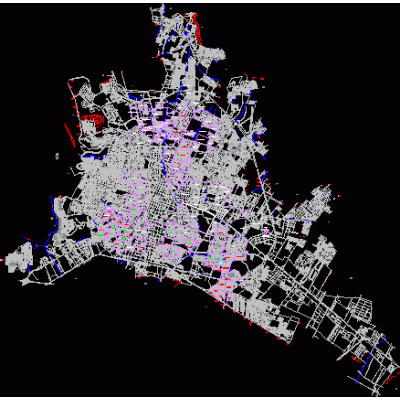 Plano Urbano de Leon, Guanajuato