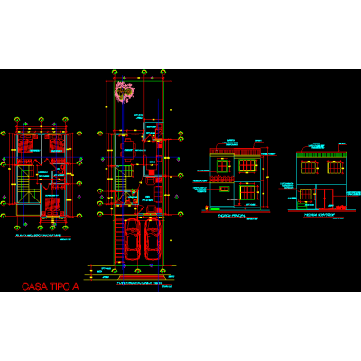 Diseno casa 5.40m de frente