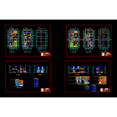 Plano CAD de Vivienda Social Optimizada