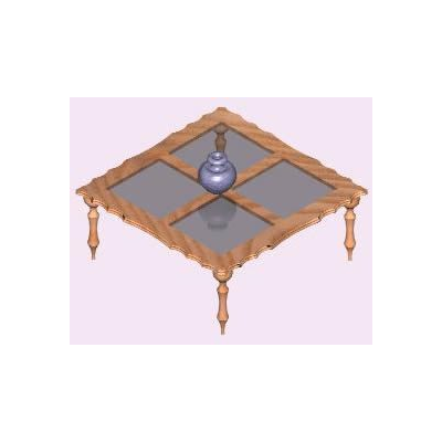Elegant 3D Coffee Table