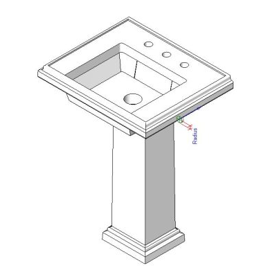 Lavabo Pedestal Clasico