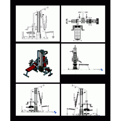 Maquina gimnacio multiple