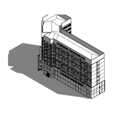 Edificio de oficinas de fachada contemporanea