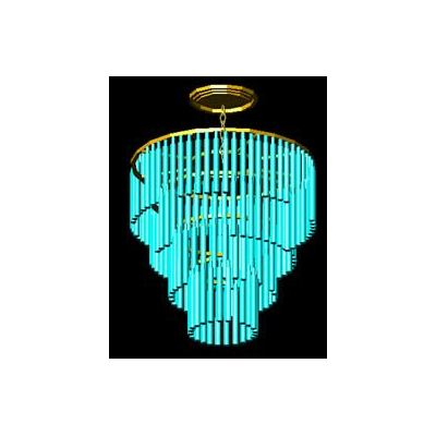Elegante Lampara de Arana en 3D