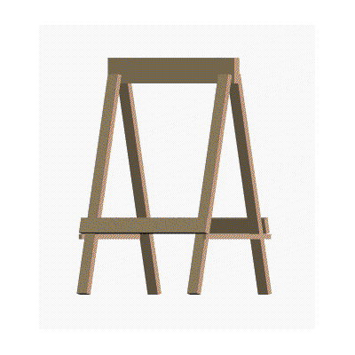Burro - caballete 3d