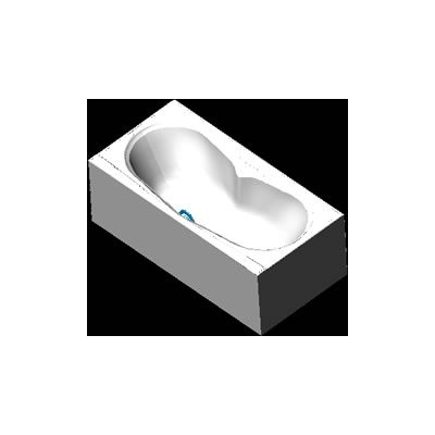 Elegante Banera Acrilica 3D