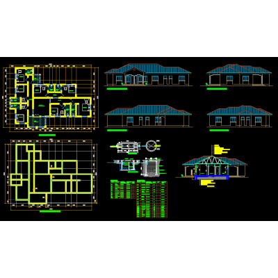 Habitaciones de visitas - plano de la casa