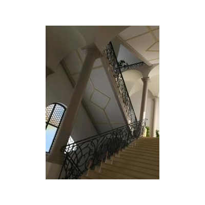 Escalera 3D para interior de lujo
