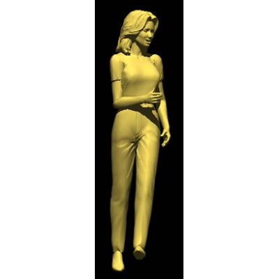Mujer 3d caminando