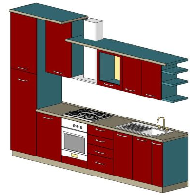 Cocina Moderna con Almacenamiento