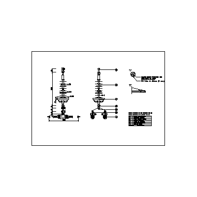 Simple suspension 220 kv.